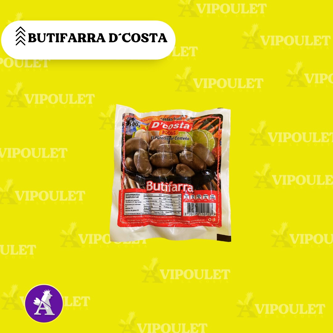 BUTIFARRA D COSTA 500G X16