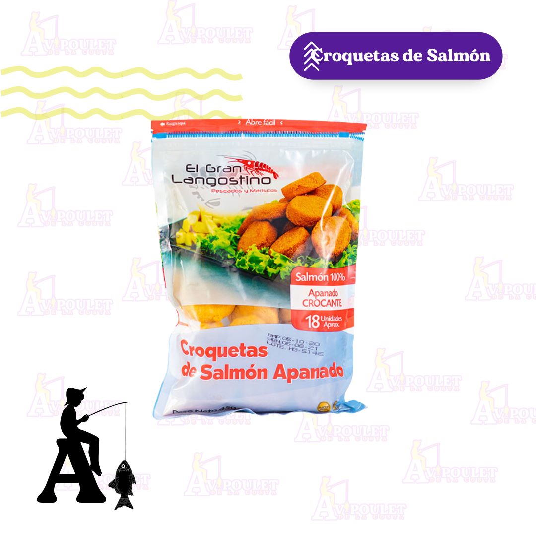 CROQUETAS DE SALMÓN X 450 GR