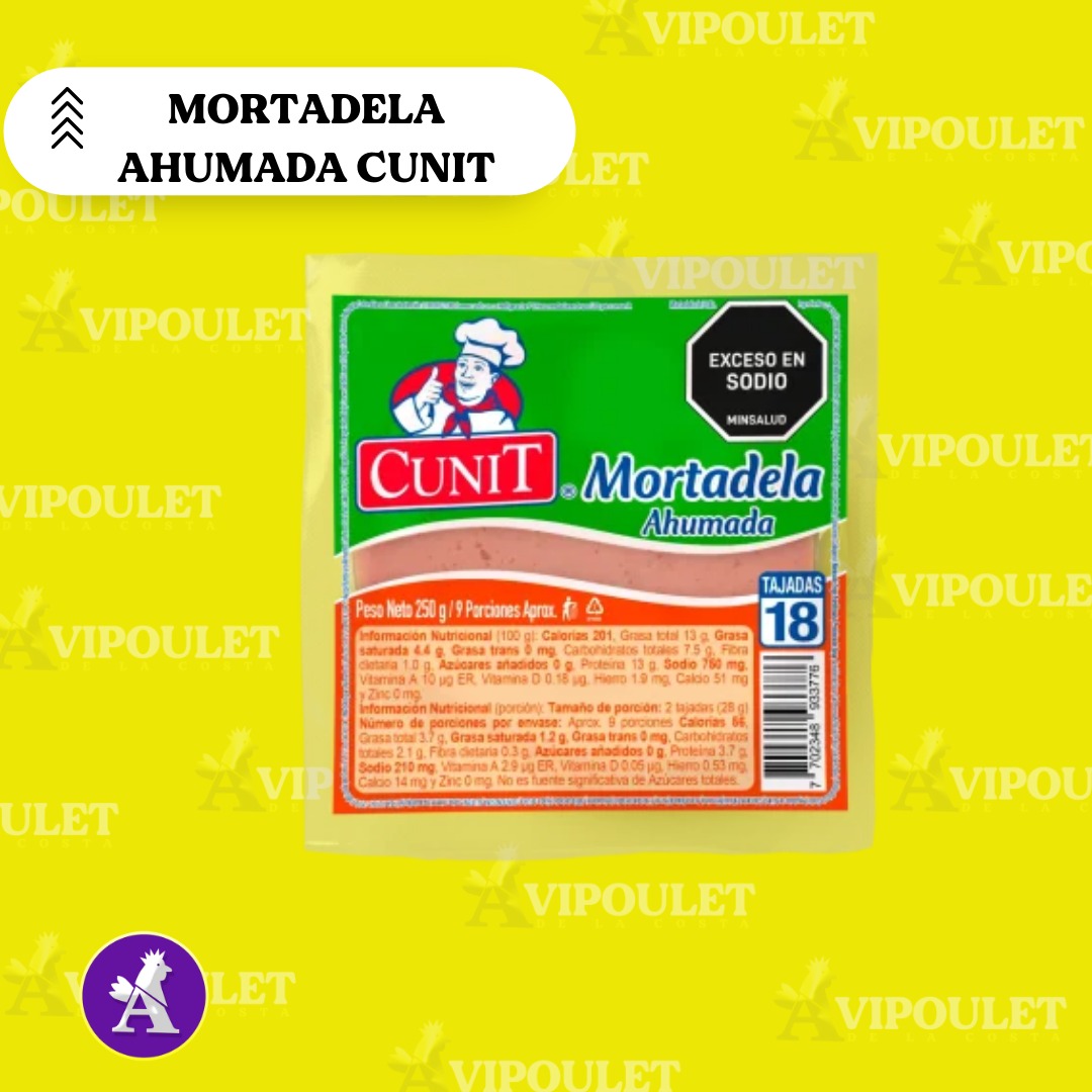 MORTADELA CUNIT AHUMADA X 250G 